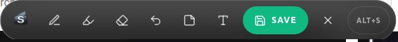 Slatify overlay toolbar with save and annotation controls.